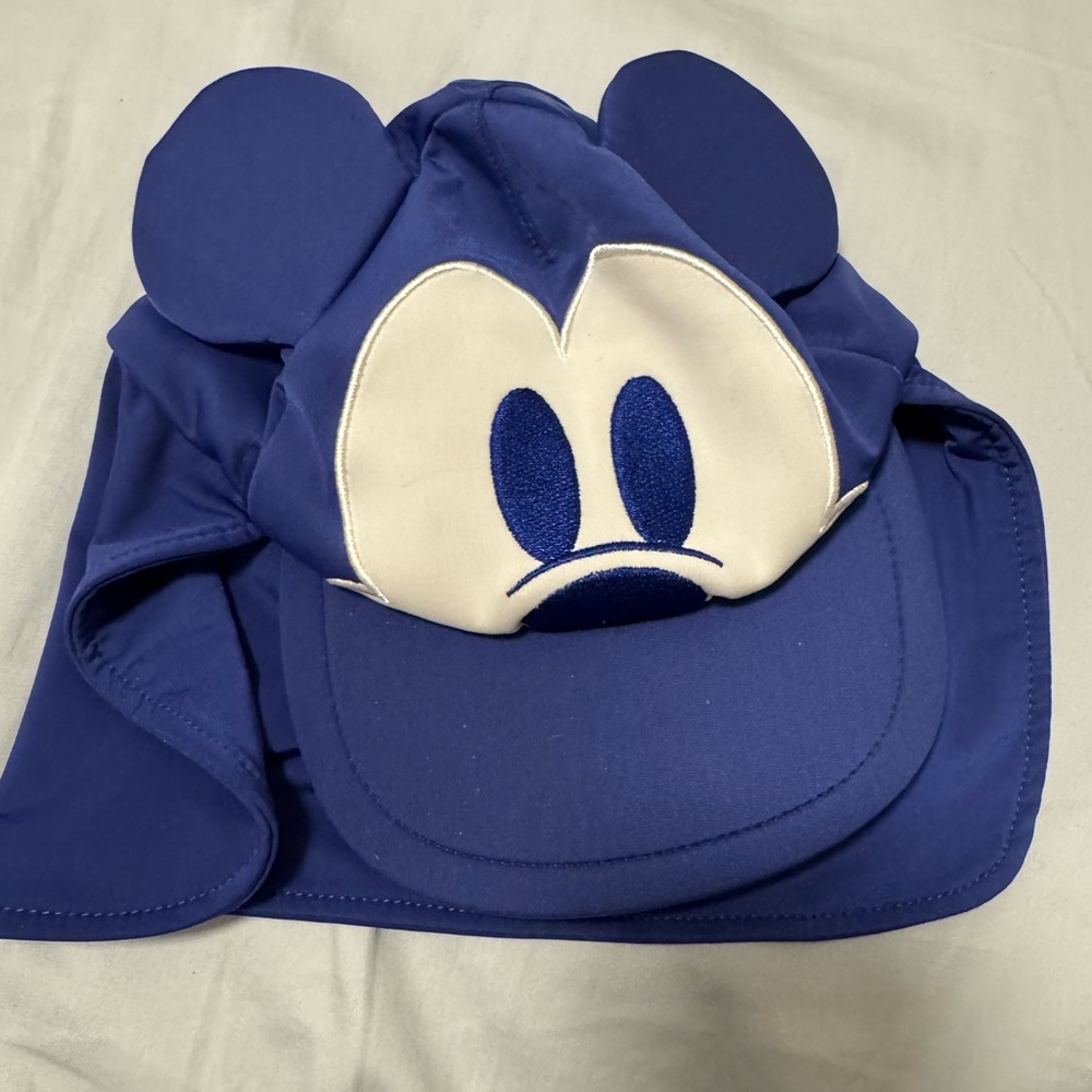 Disney baby Navy Blue Mickey Ear Sun swim Hat 12-18 months